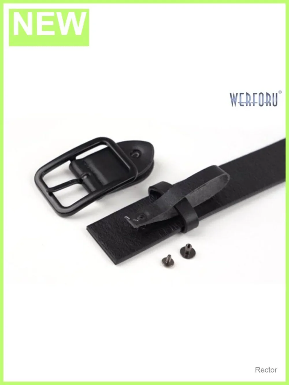 Classic PU Leather Belt Square Buckle 1.3 Inch Casual Dress Waist Belt